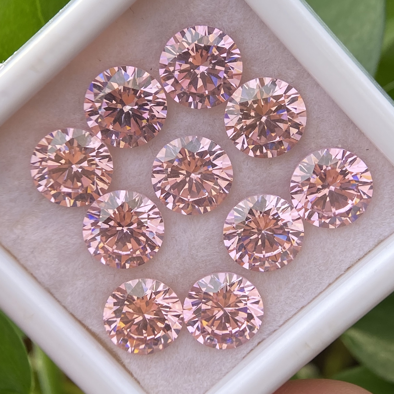 3mm~15mm Round Multicolor Loose Cubic Zirconia 5A CZ Stone Gemstone for Jewelry