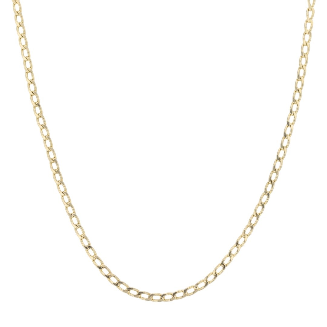 Midas 1.8mm Curb Link Chain 25″ Necklace 10k Yellow Gold 3.86 Grams
