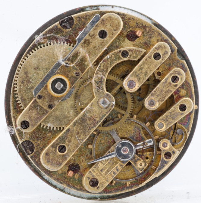 HIGH GRADE KEYWIND 3 FINGER POCKET WATCH MOVEMENT, 35.75mm, FOR REPAIR (LP)