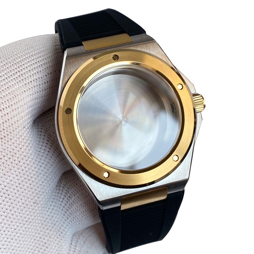 Tandorio 40mm Stainless Steel 10ATM Sapphire Glass Watch Case Fit NH35 ETA2824