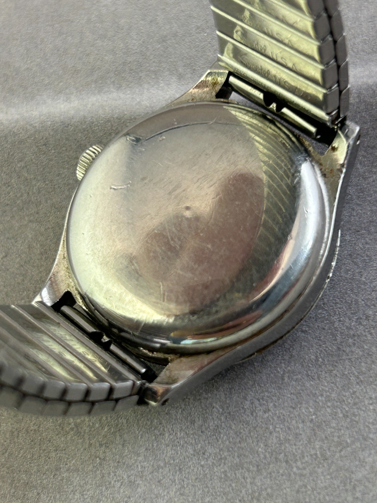Wyler Bumper Automatic Incaflex Mens Watch, 1940’s, Front Load Case, Runs
