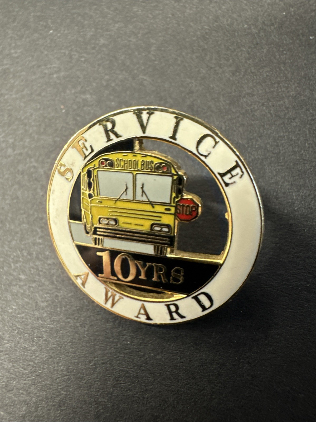 Exclusive School Bus 10 Years Service Award Pin