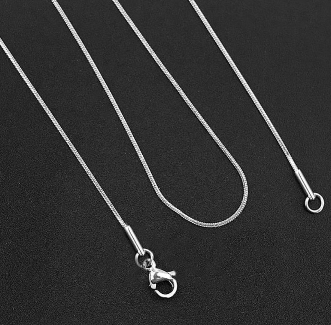 Stainless Steel 45 cm (17.7 Inch) .9 mm Snake Neck Chain Necklace