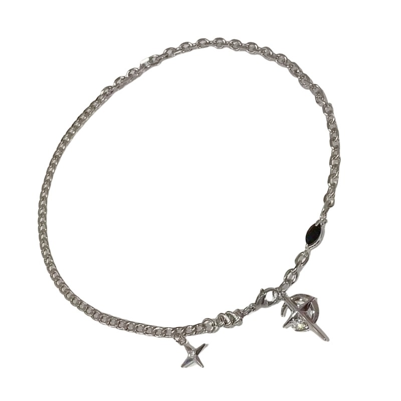 Unique Black Gemstones Necklace Featuring Star Designs for Modern Women