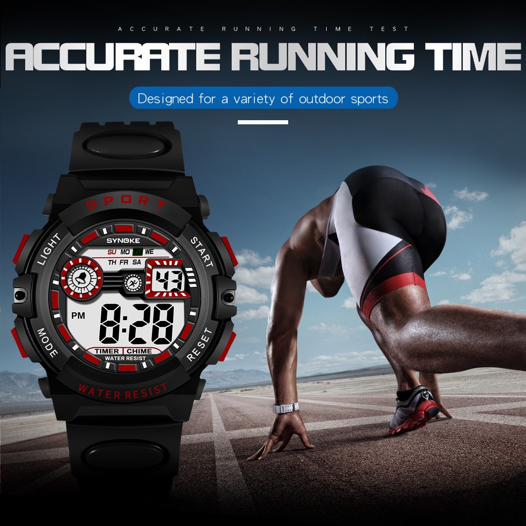 Boys Digital Watch Waterproof Sports LED Watches with Alarm Kids Wrist Watches