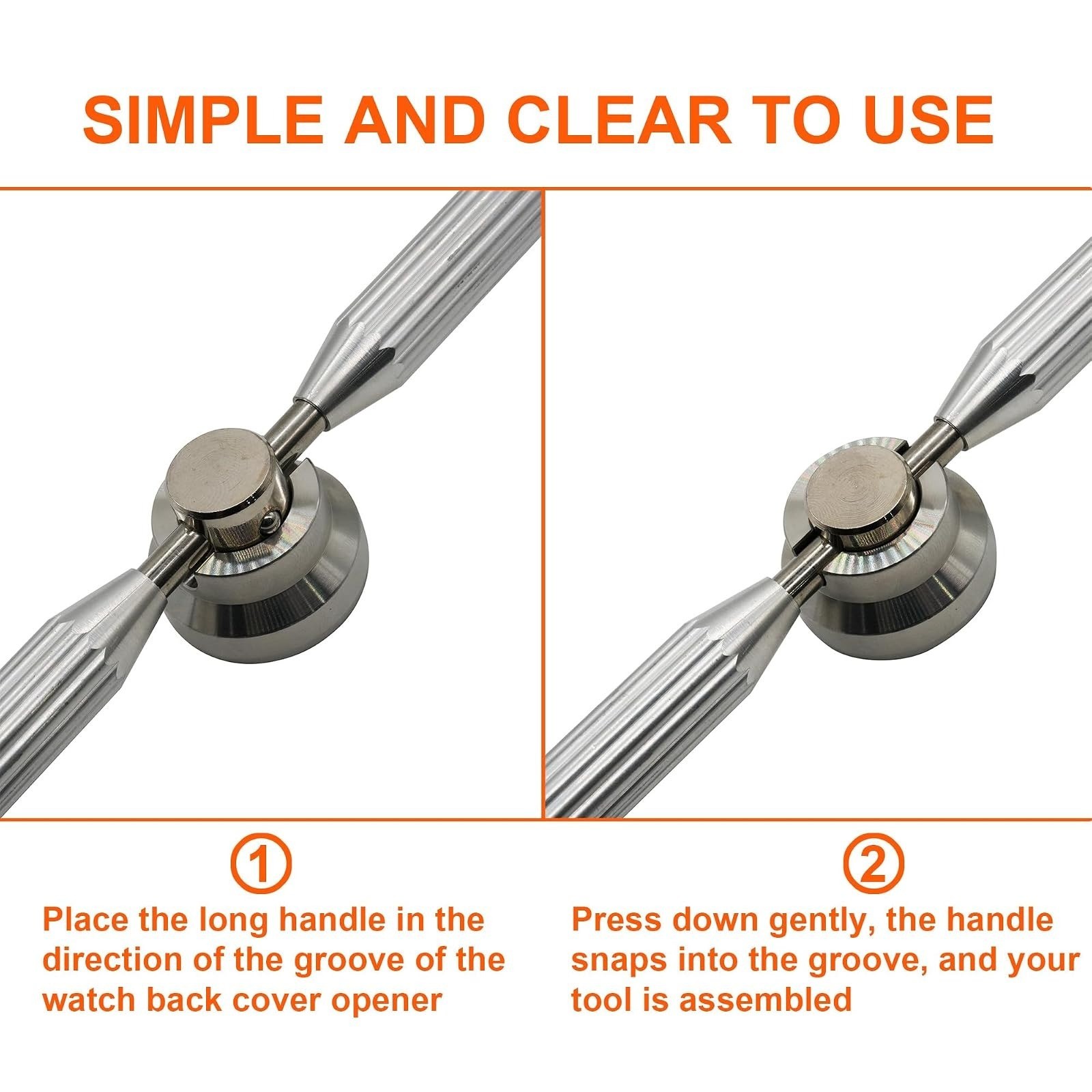 BMT Watch Back Opener Tool Kit Stainless Steel for Rolex/Tudor 5537