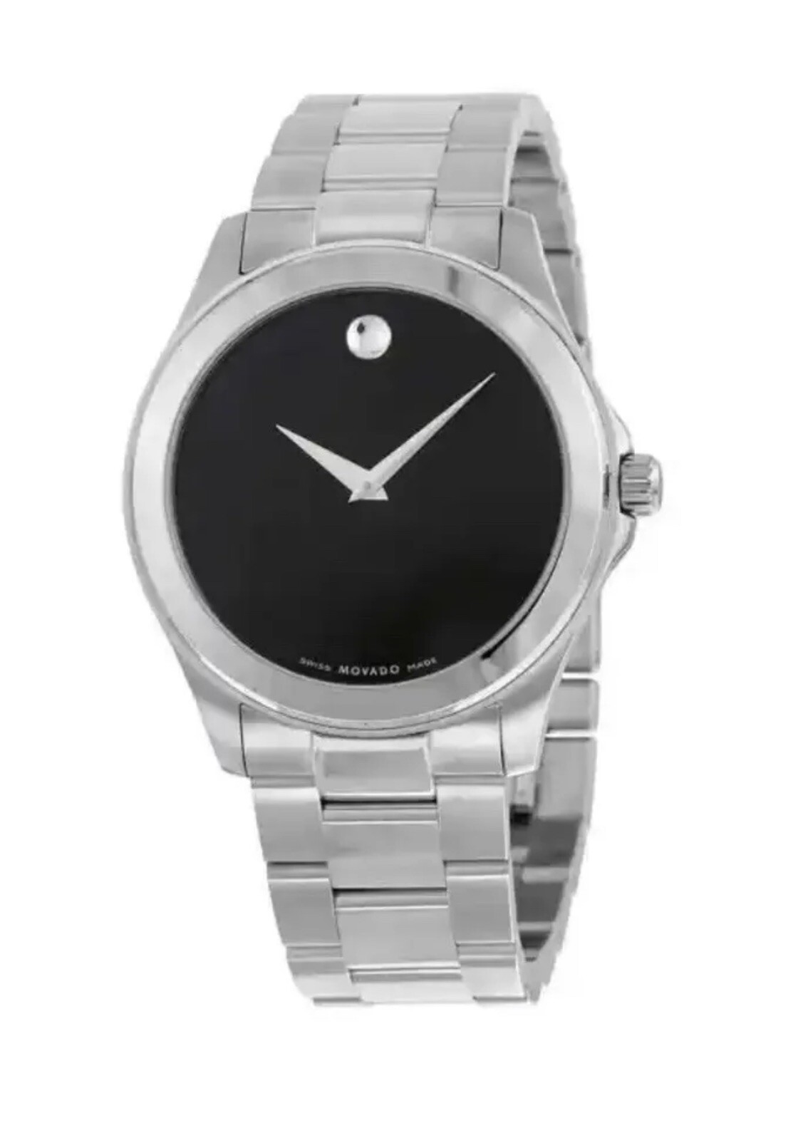 Brand New Movado Men’s Junior Sport Black Dial Stainless Steel Watch 0605746