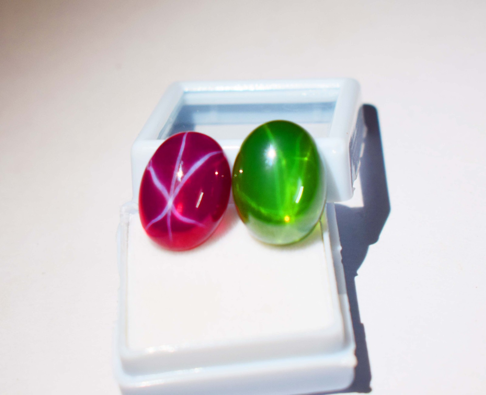 20ct Natural Mix Star Gemstone Lot Oval cut Loose Star Ruby Star Green Sapphire