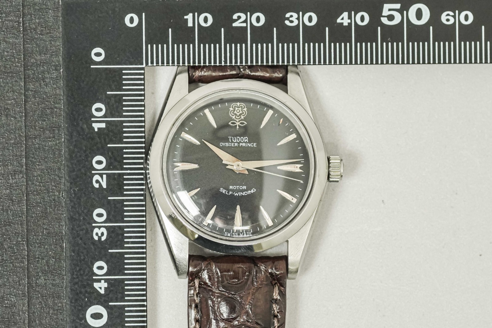 Big Rose *NEAR MINT* Vintage TUDOR Oyster Prince 7964 Automatic Black 34mm Men’s