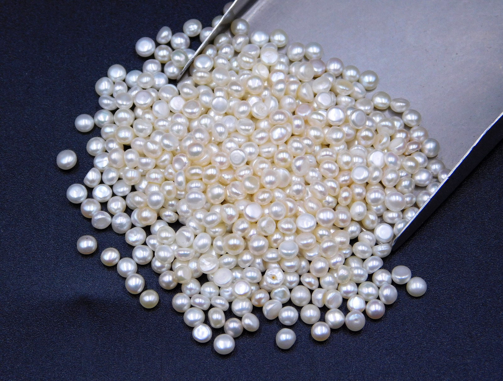 3 MM Natural Pearl Half Round Cab Lot Loose Gemstone For Jewelry Making P-3481