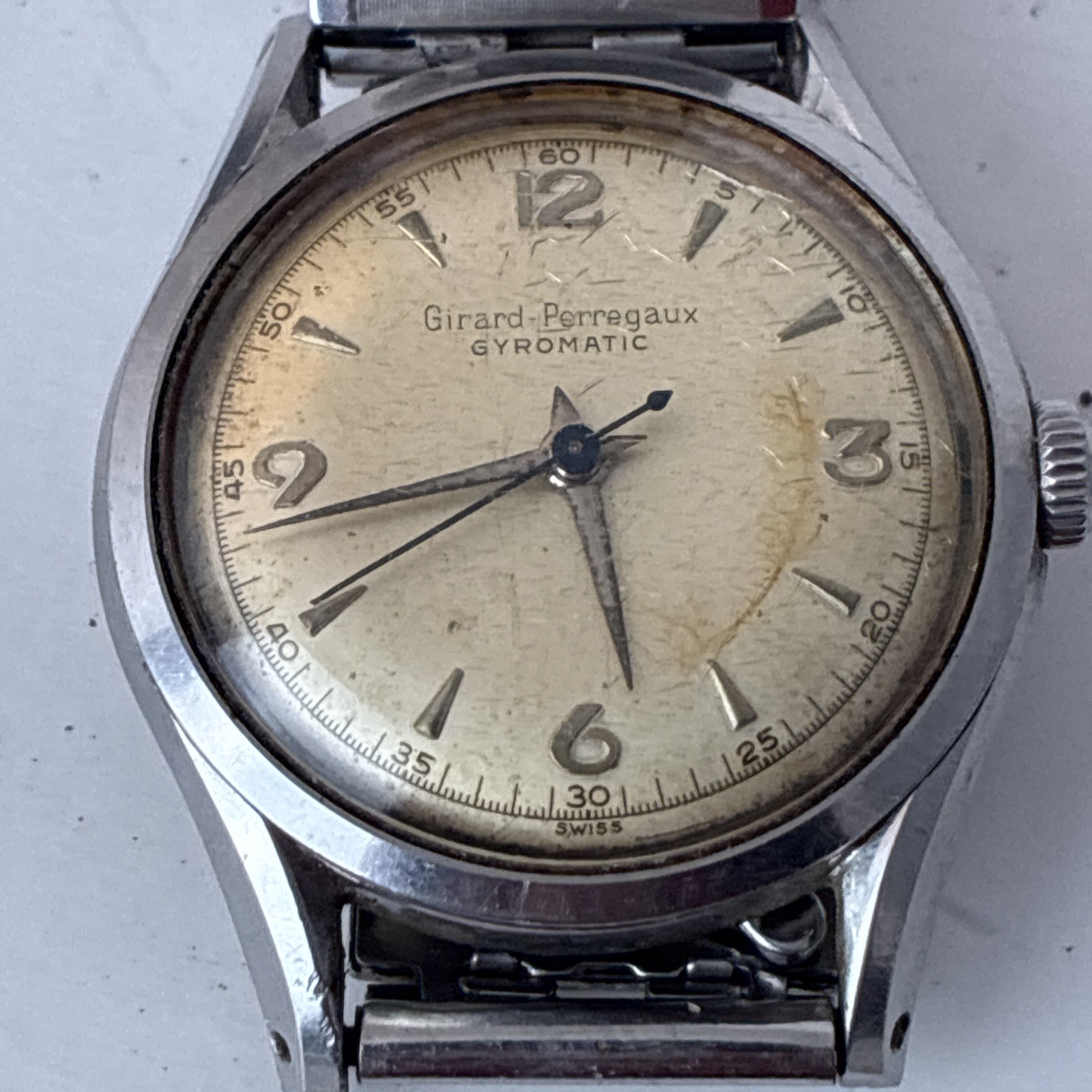 Girard Perregaux Gyromatic Vintage Swiss Made – Runs But Needs Servicing