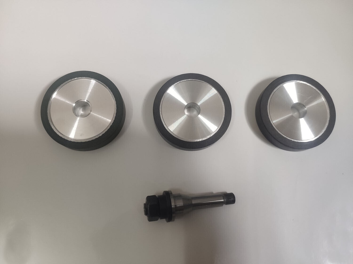 Diamond Wheel and 1pc Grinding Wheel Spindle fits Watchmaker Lathe 3pcs