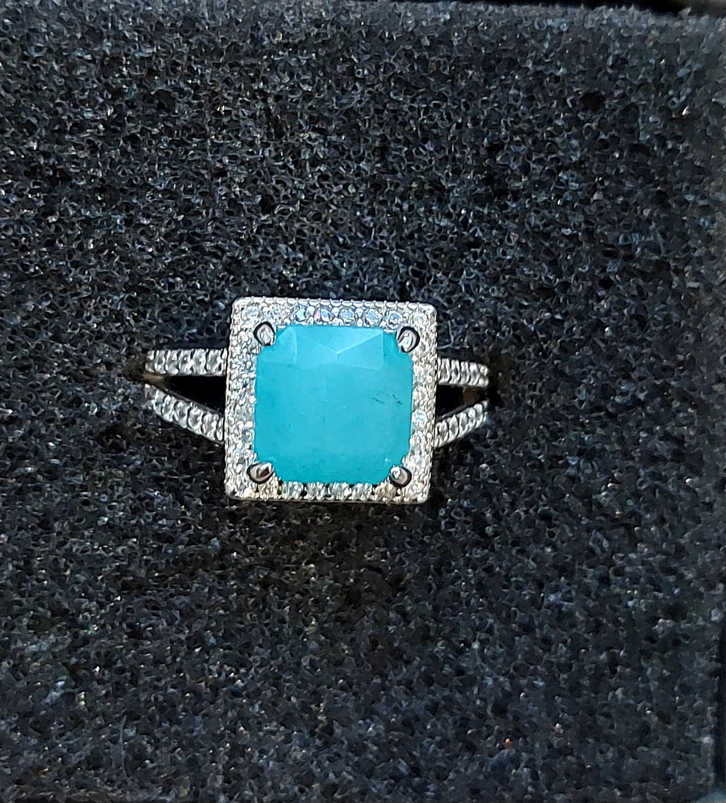 BP Lab Created Burna Blue Spinel Ring Size 6