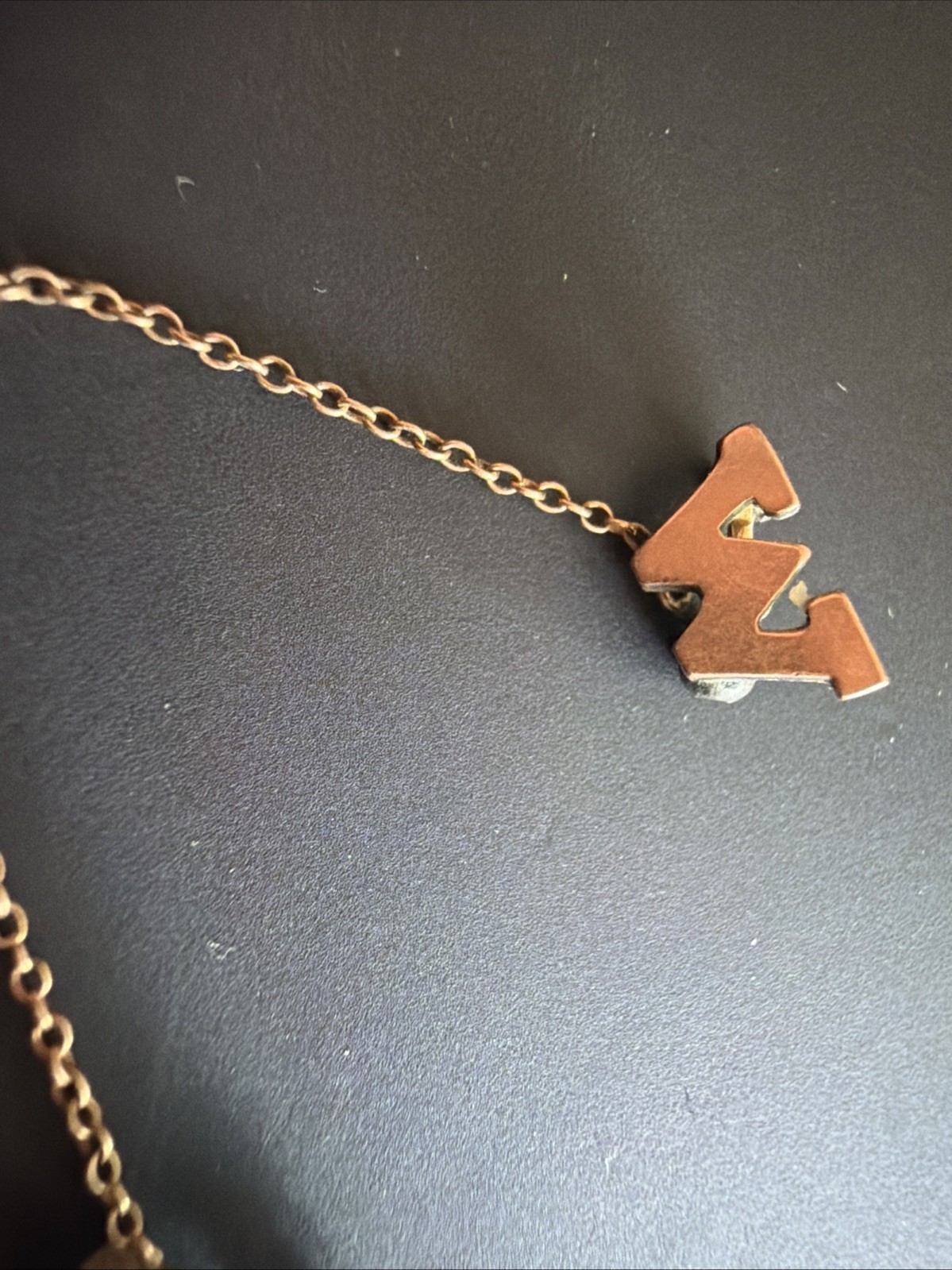 Antique Vintage Winona State Teachers College Minnesota 1929 10K Gold Pin Chain