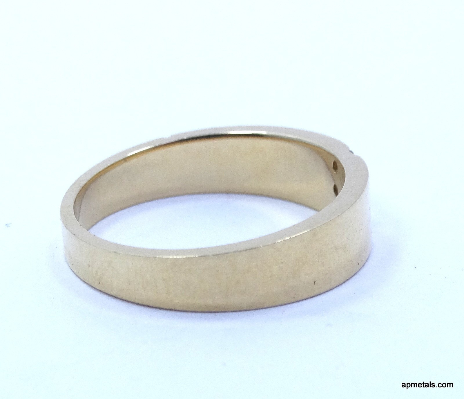 Vintage Costco 14k Yellow Gold Natural Diamond Ring Matt Finish w/ Appraisal