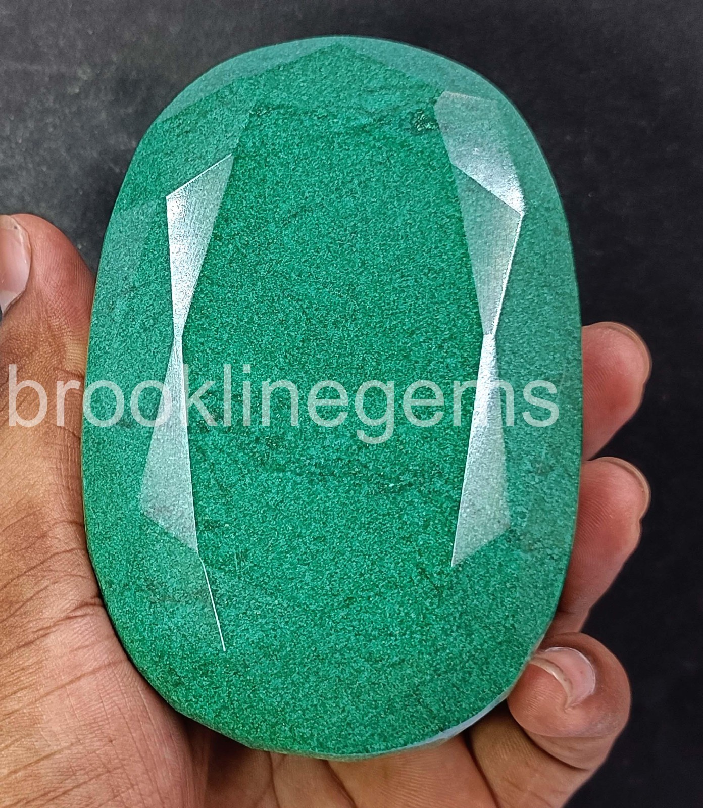3311 Ct Natural Zambia Green Emerald Oval Cut Certified Loose Gemstone 5ARC
