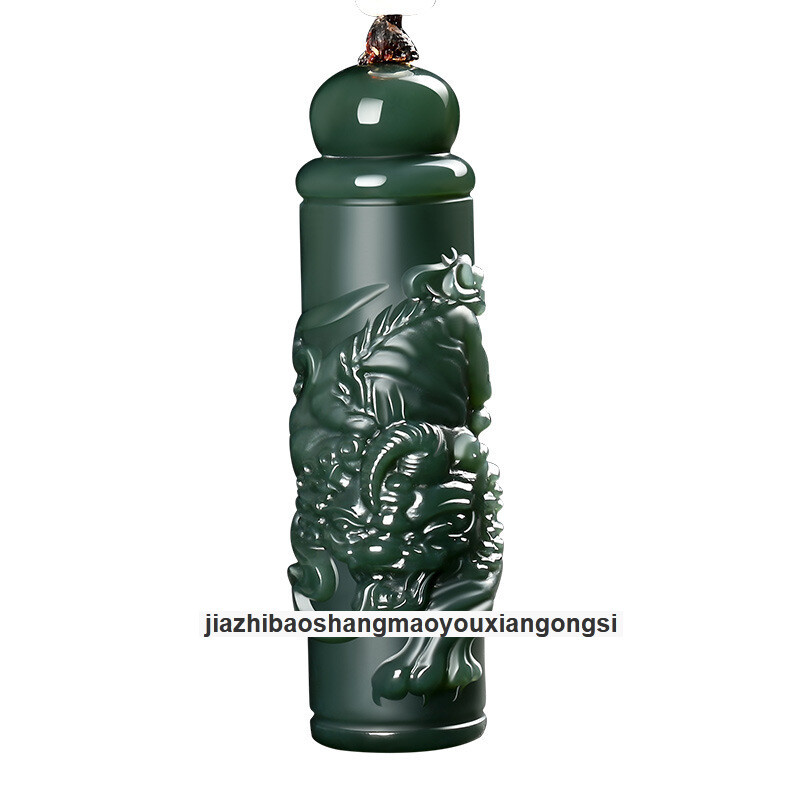 Certified Hotan Green Jade’s Pixiu Hand carving Pendant Is A Source of Wealth