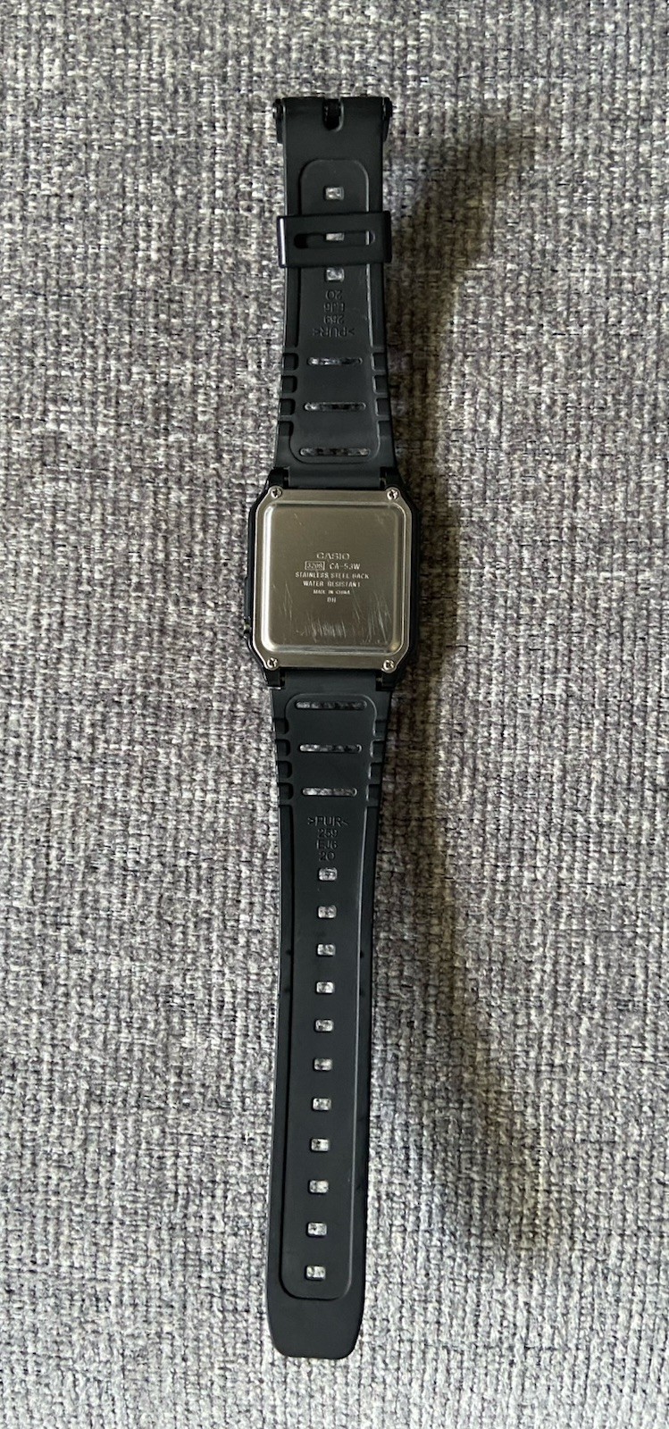 Casio CA-53W-1Z Calculator Watch Black Resin 8-Digit Dual Time Unisex