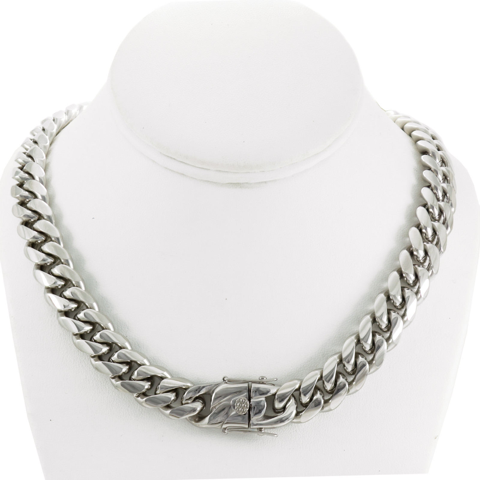 14mm Miami Cuban Link Bracelet 9” & Chain 24” ANTI-TARNISH Stainless Steel
