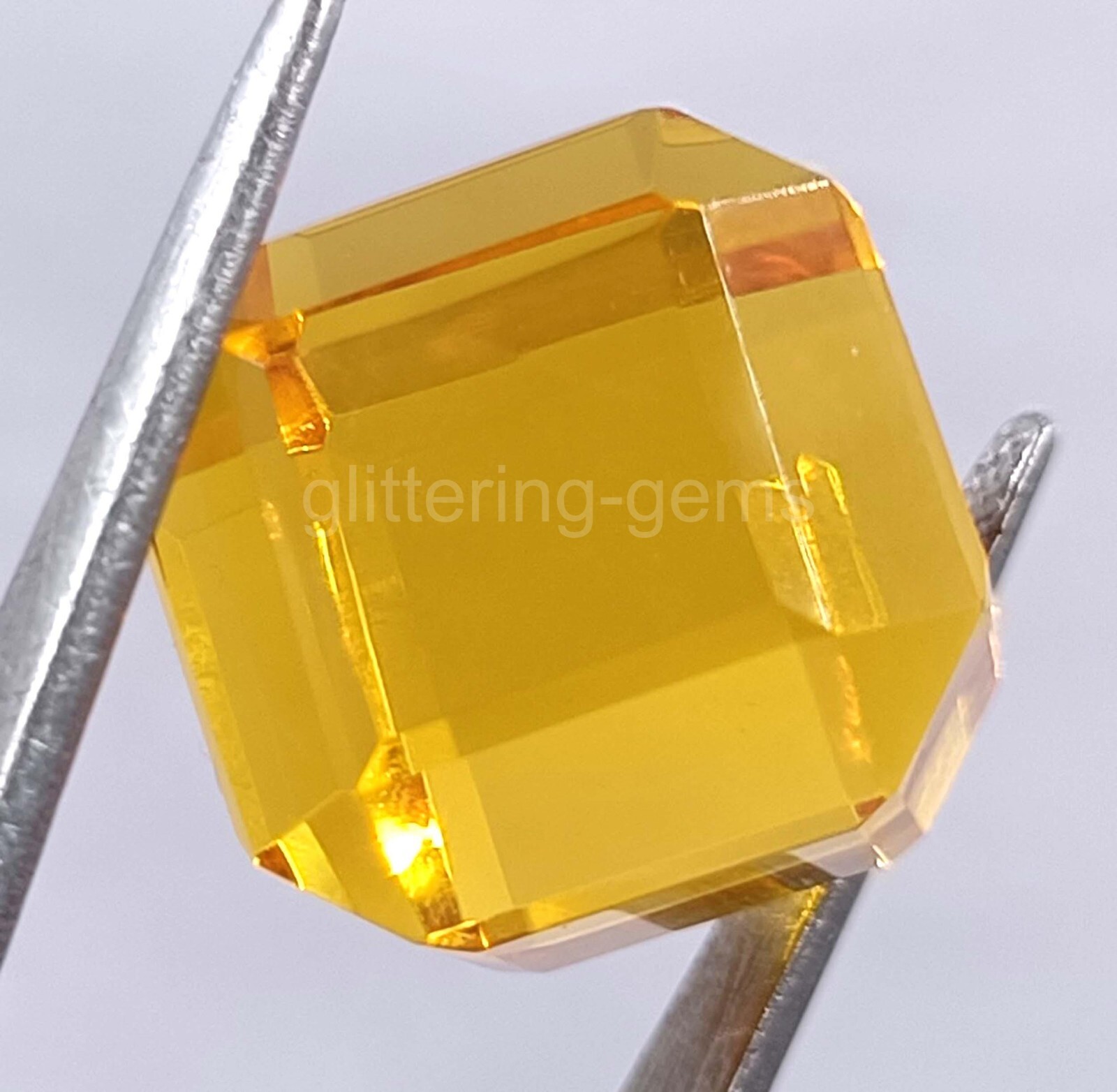 58.85 Ct Cube Shape Natural Yellow Sapphire IGL Certified Loose Gemstone 5AIS