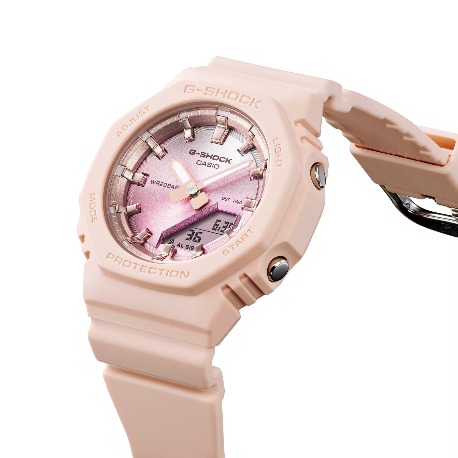 Casio G-SHOCK GMA-P2100SG-4AJF Pink Gold Transparent Octagon Digital Watch Japan