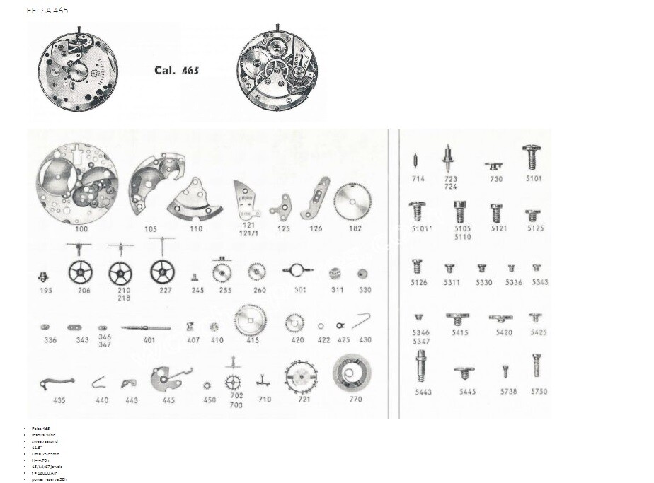 FELSA 465 REPAIR PARTS. ALL NEW, OLD STOCK, GUARANTEED to FIT!!!!!