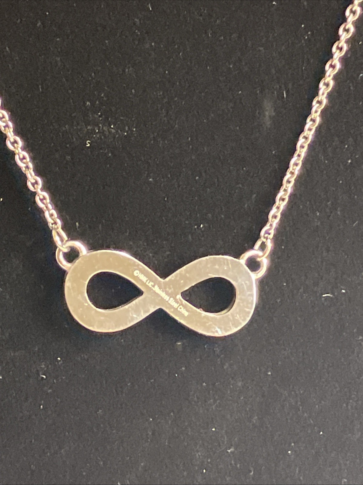 HMK LIC Stainless Steel Infinity Necklace 18-20” Adjustable Elegant Gorgeous