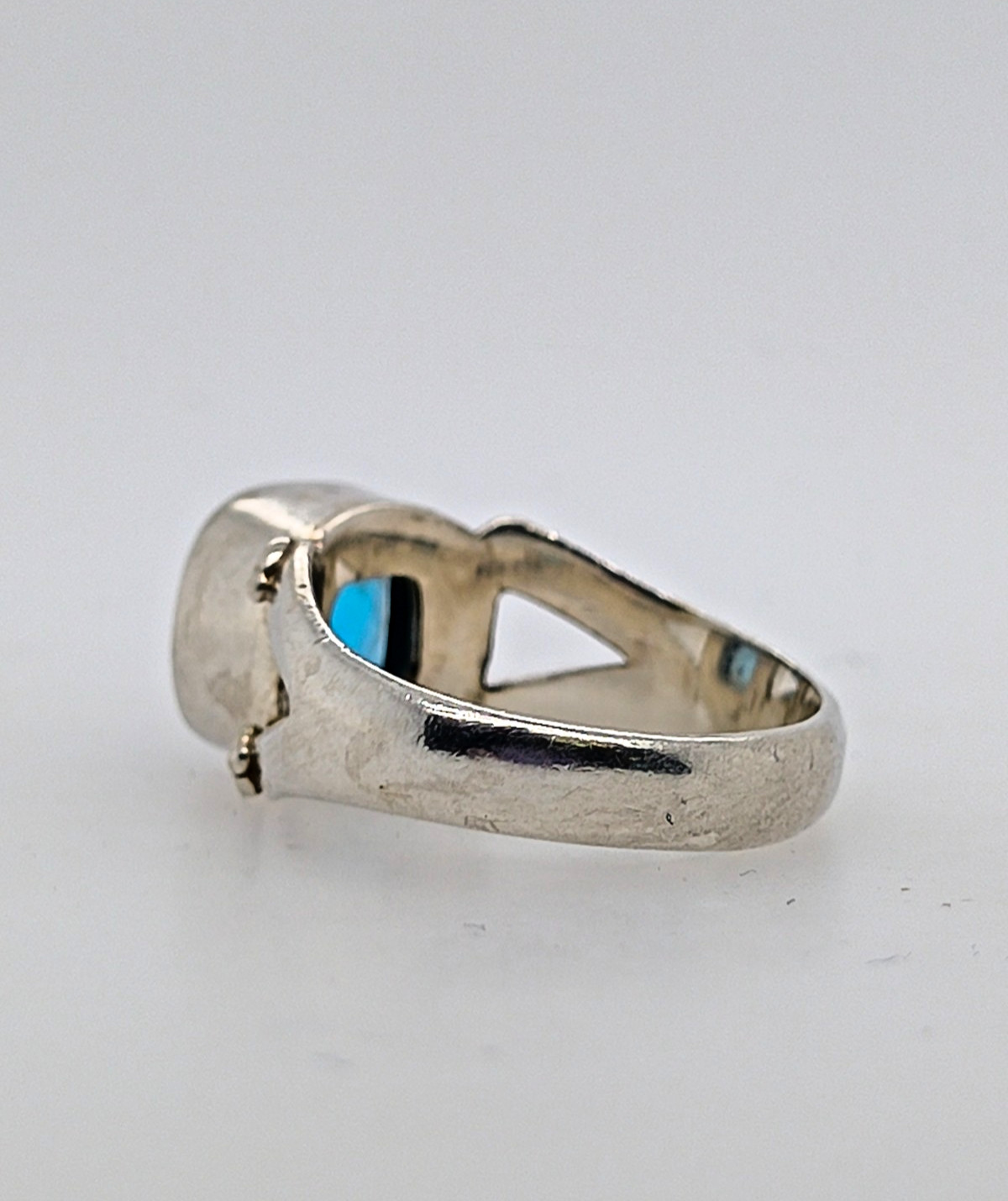 Sterling Silver Sajen Blue Topaz Ring for Women Size 9