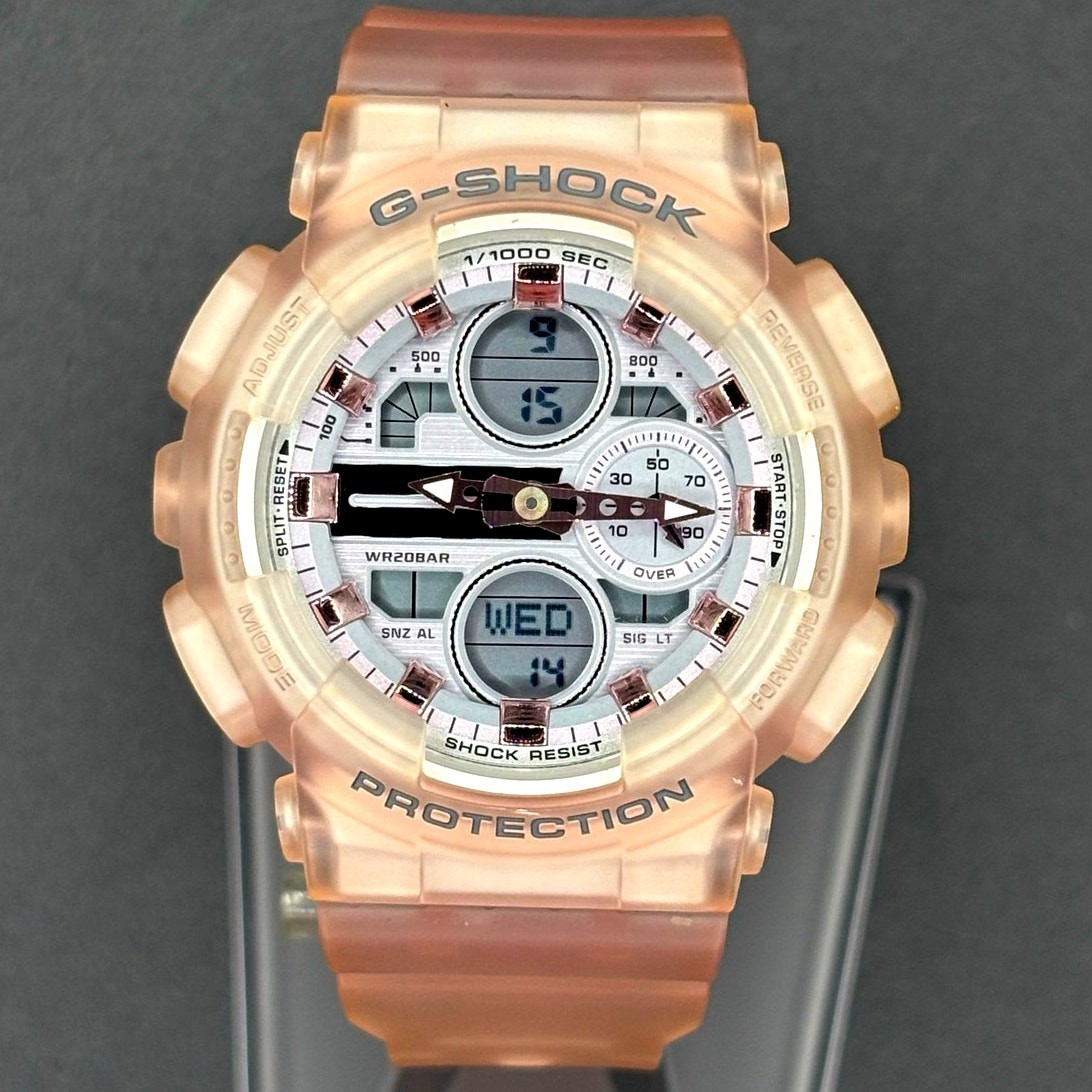 Casio G-Shock GMA-S140NP-4A Clear Pink Analog Digital Women’s Watch NIB