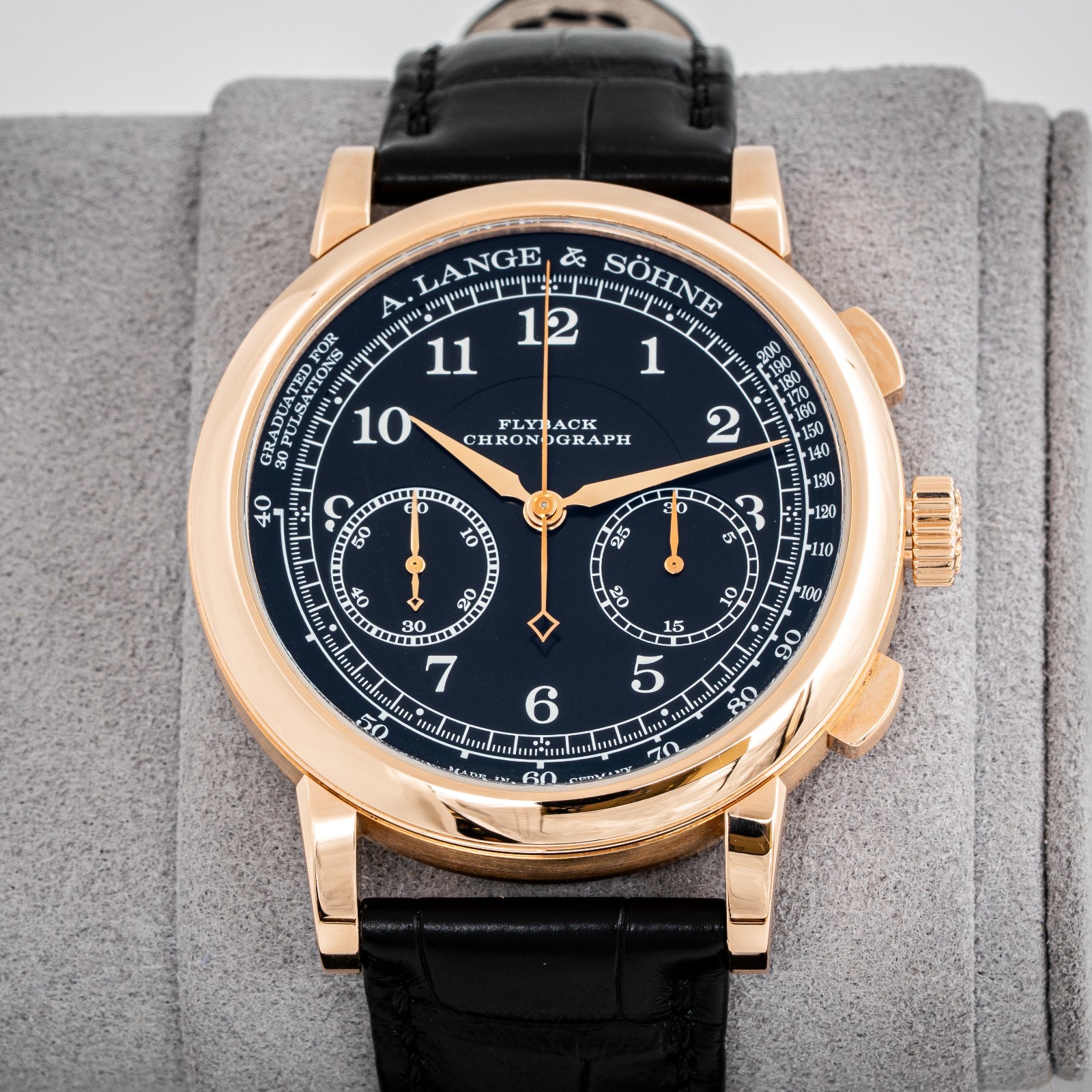 A. Lange & Söhne 1815 Chronograph Pink Gold 414.031 Box and Papers