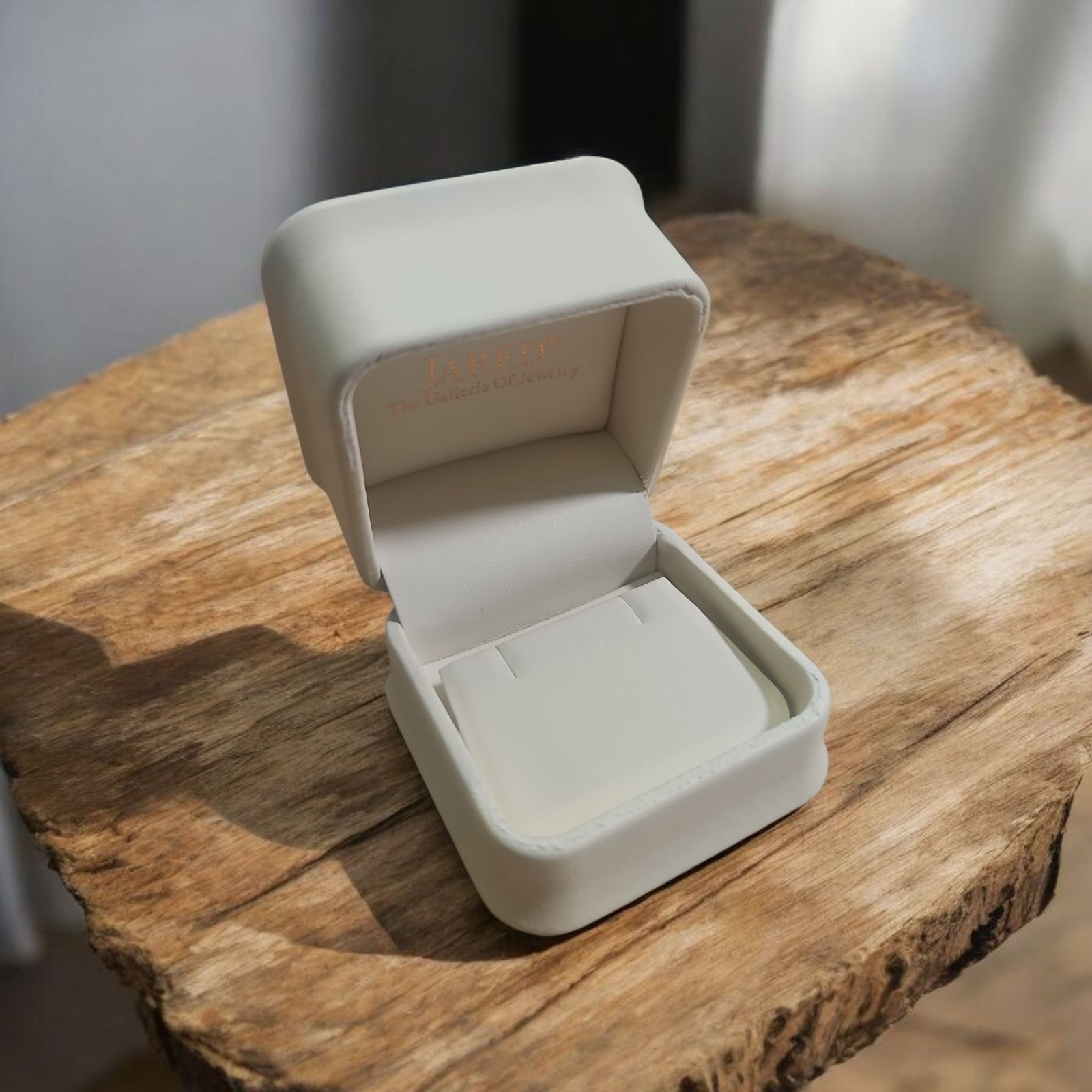 Jared Empty Earring Box New Cream Color Copper Color Outer Box