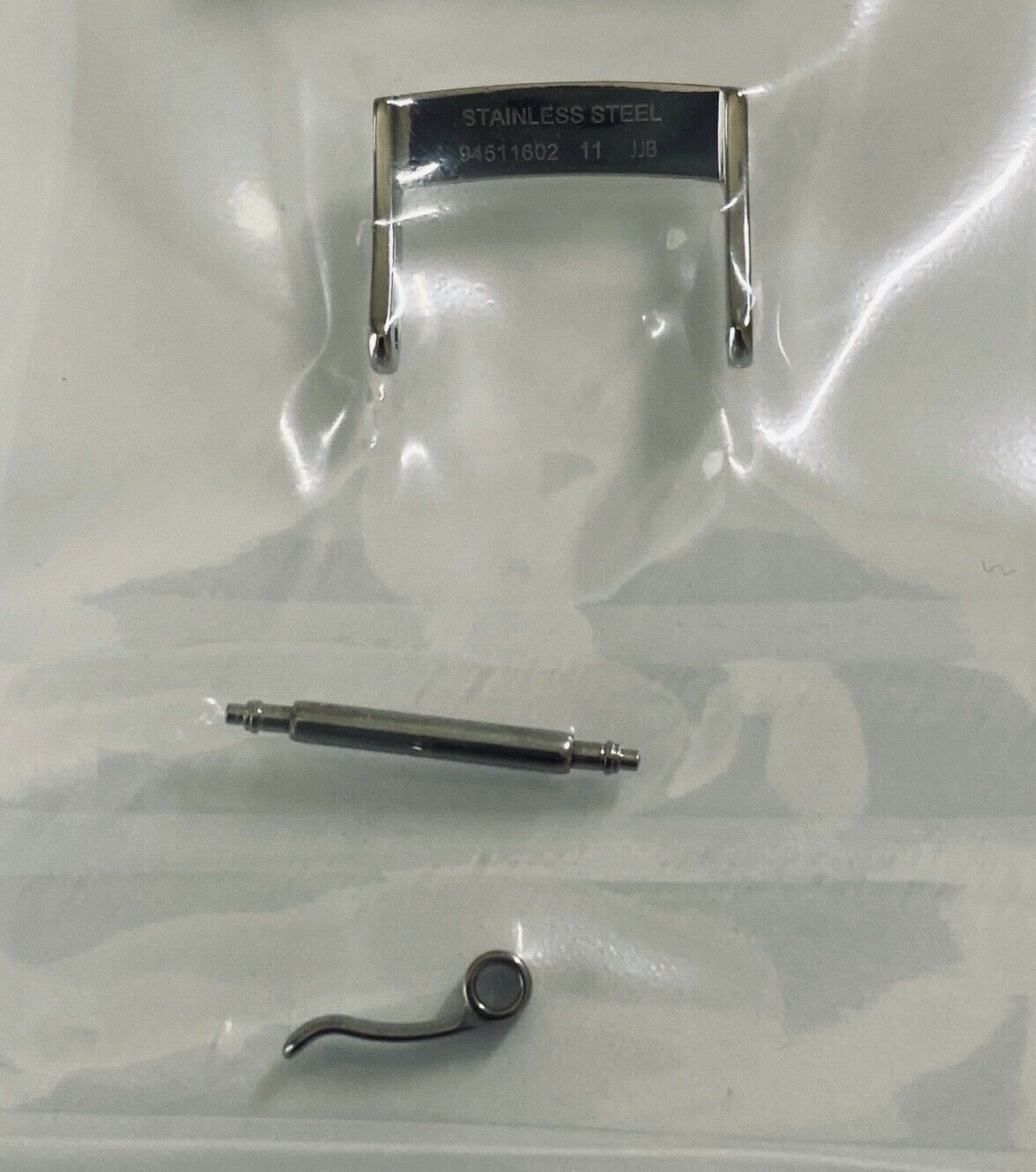 ORIGINAL OMEGA 16mm POLISHED Silver Clasp #94511602 For 16mm Strap at Buckle End