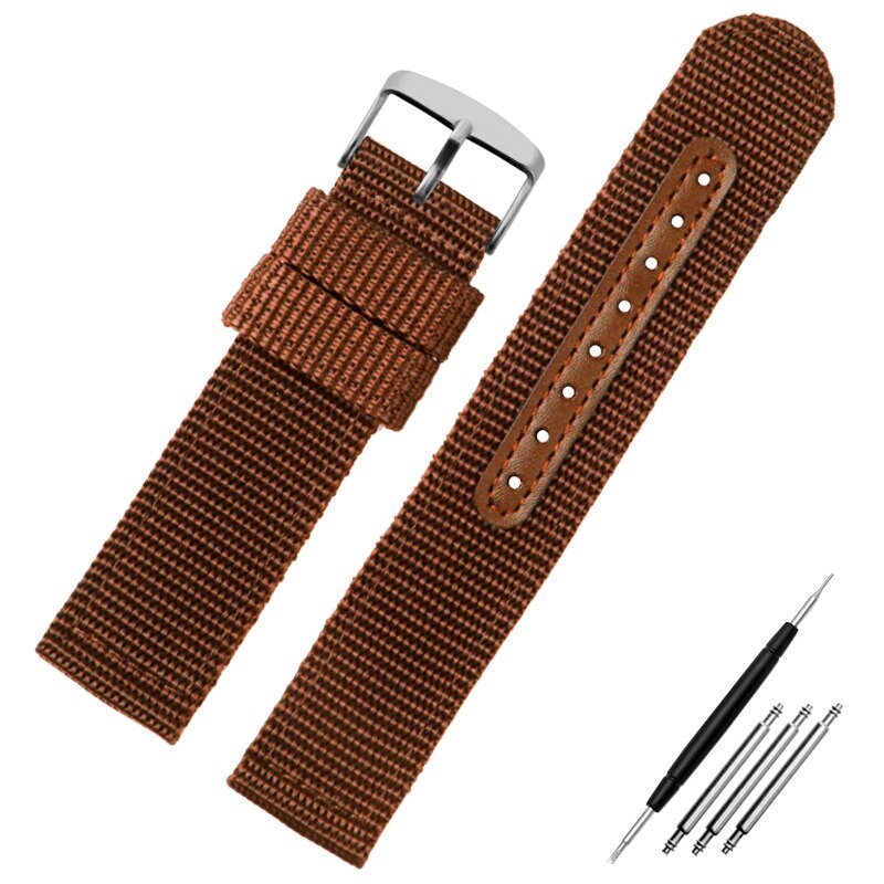 18 20 22 24mm Canvas Nylon Watchband Strap For Seiko KX007 SKX009