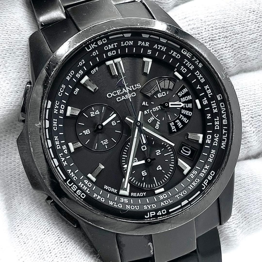 Casio Oceanus OCW-M700TBJ-1AJF All Black Titanium Solar Atomic Chronograph JDM