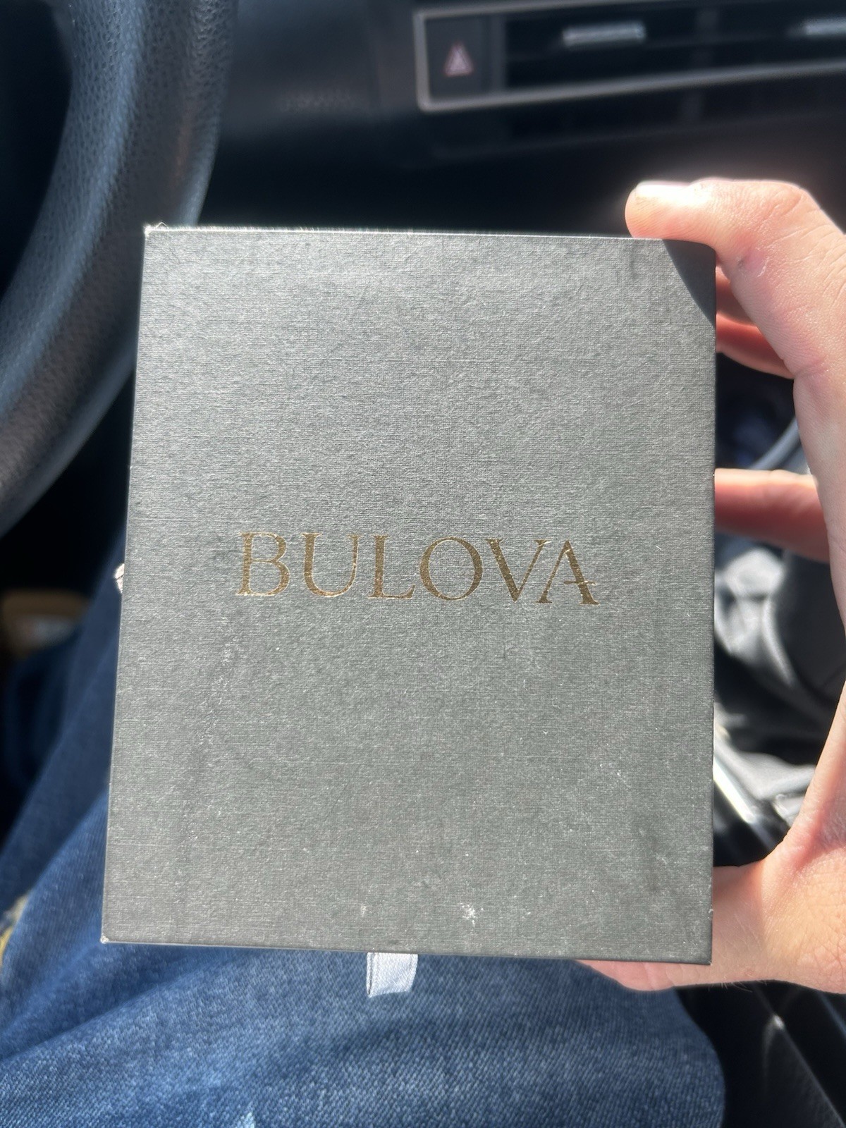 Bulova Men’s Diamond Accent Black Dial Gold-Tone Bracelet Quartz Date Watch