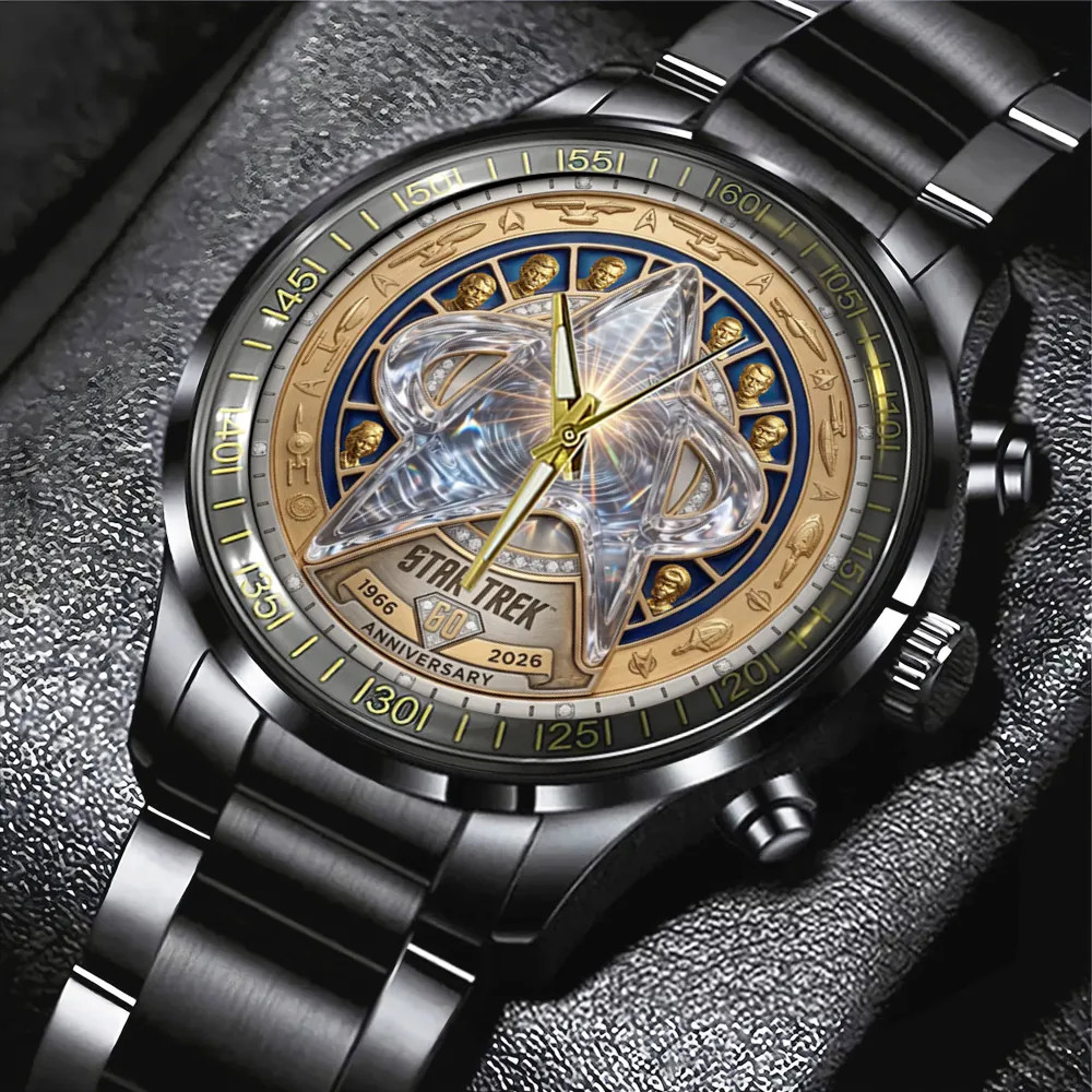 Star Wars 50th Anniversary Black Stainless Steel Watch