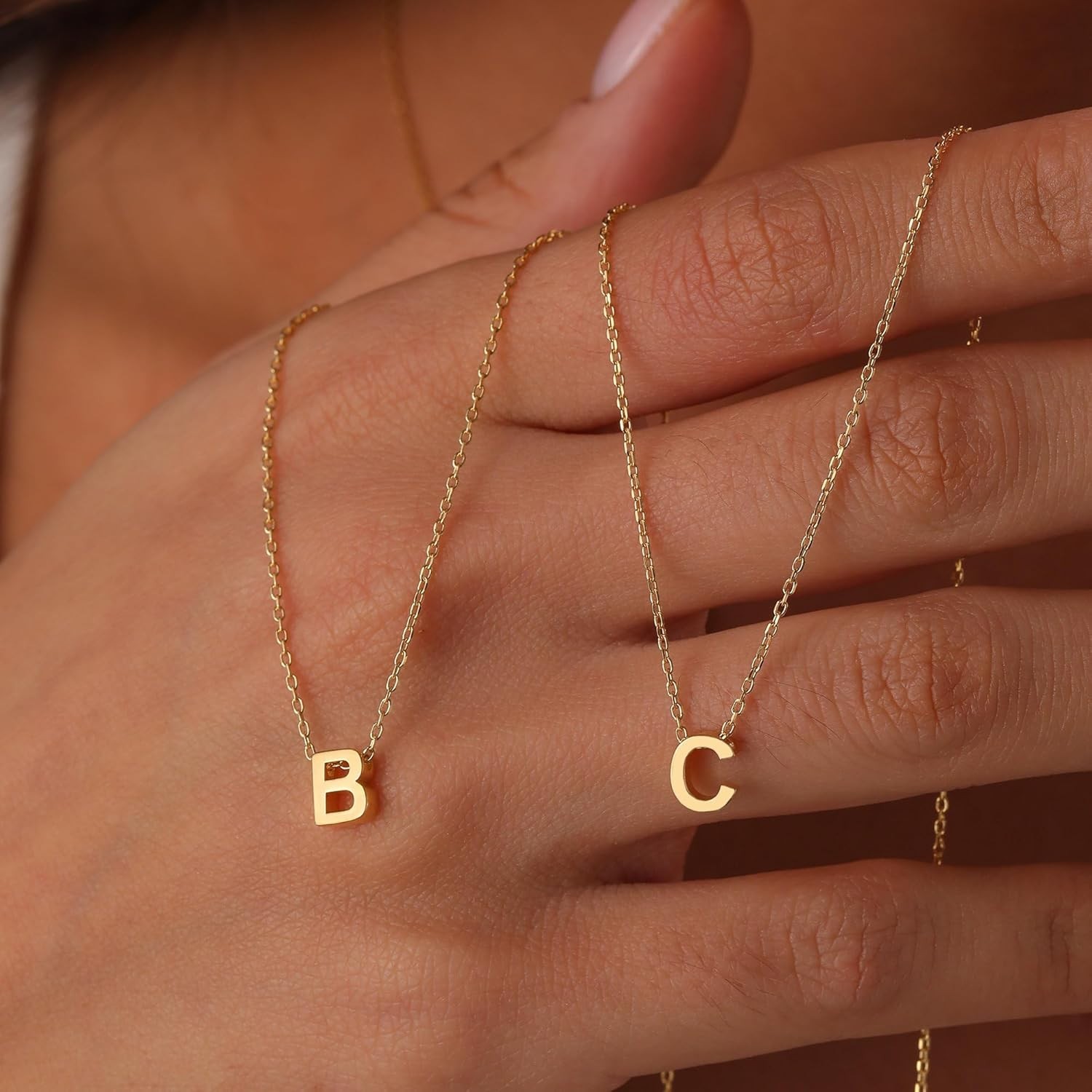 Elegant Initial Name Necklace in 18K Gold – Perfect Gift for Every Occasion