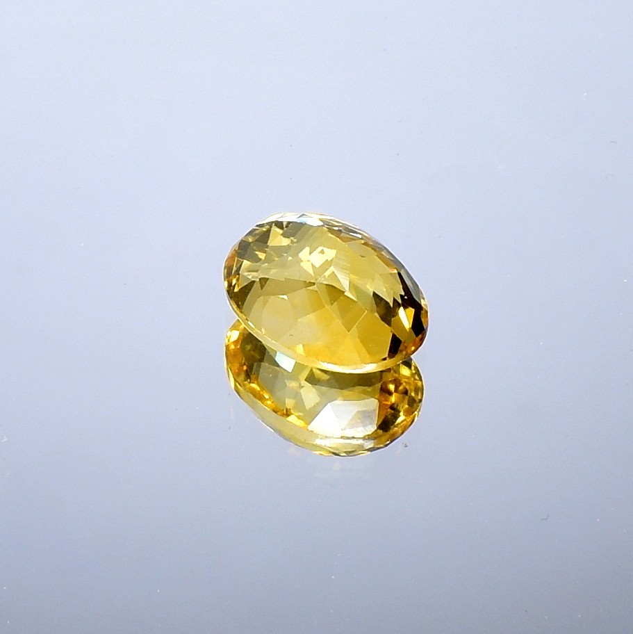 Yellow Citrine Faceted, Oval Gemstone, Natural Healing Stones 6.45 Cts