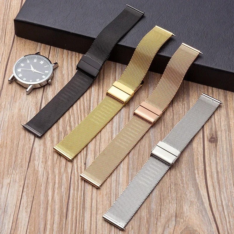 Premium Stainless Steel Milanese Mesh Watch Band Strap 12/14/16/18/20/22/24mm