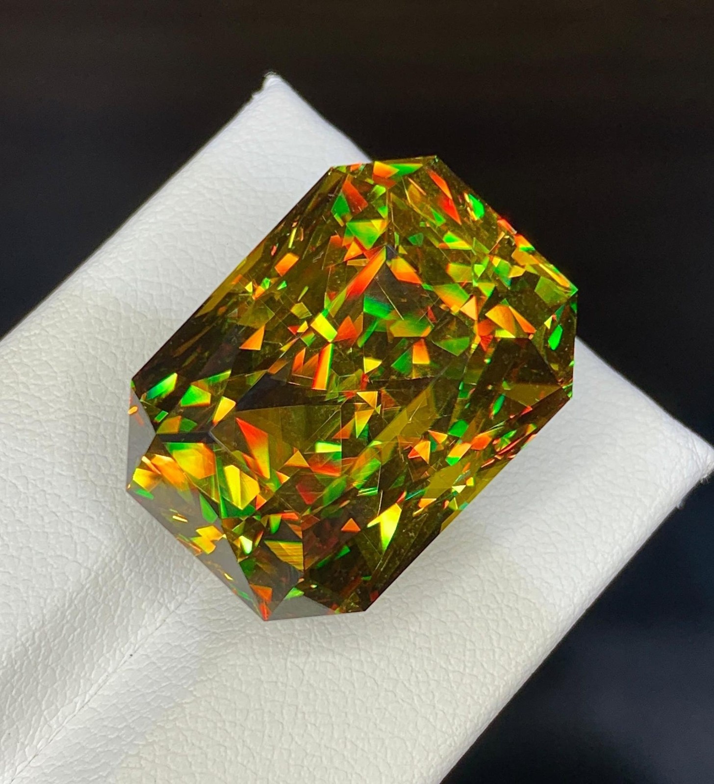 5 Ct Natural Full Fire Sphene Titanite Radiant Cut Loose Gemstone Jewelry