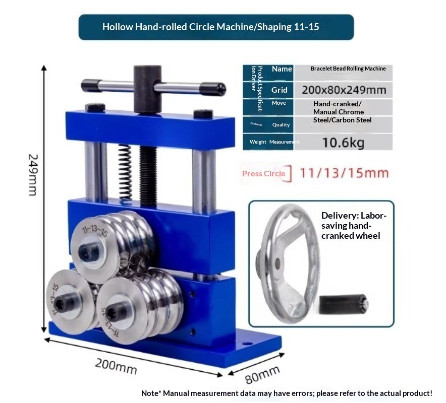 Hollow Bracelet Hollow Tube Rolling Machine Bending and Forming Machine