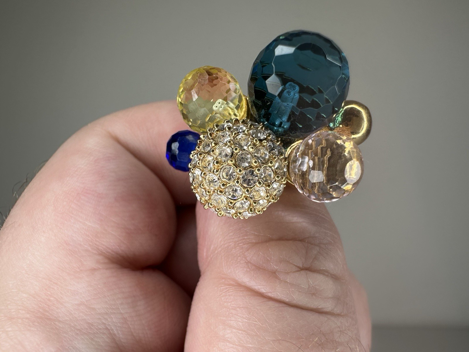 Multicolored Cocktail Ring