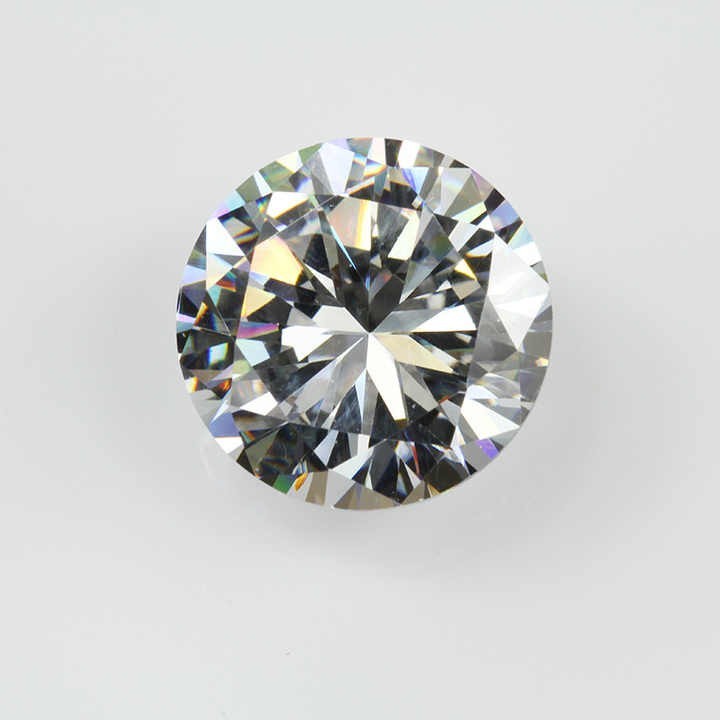 2.40mm White Cubic Zirconia Round Loose Gemstone AAA Quality For Jewelry Making