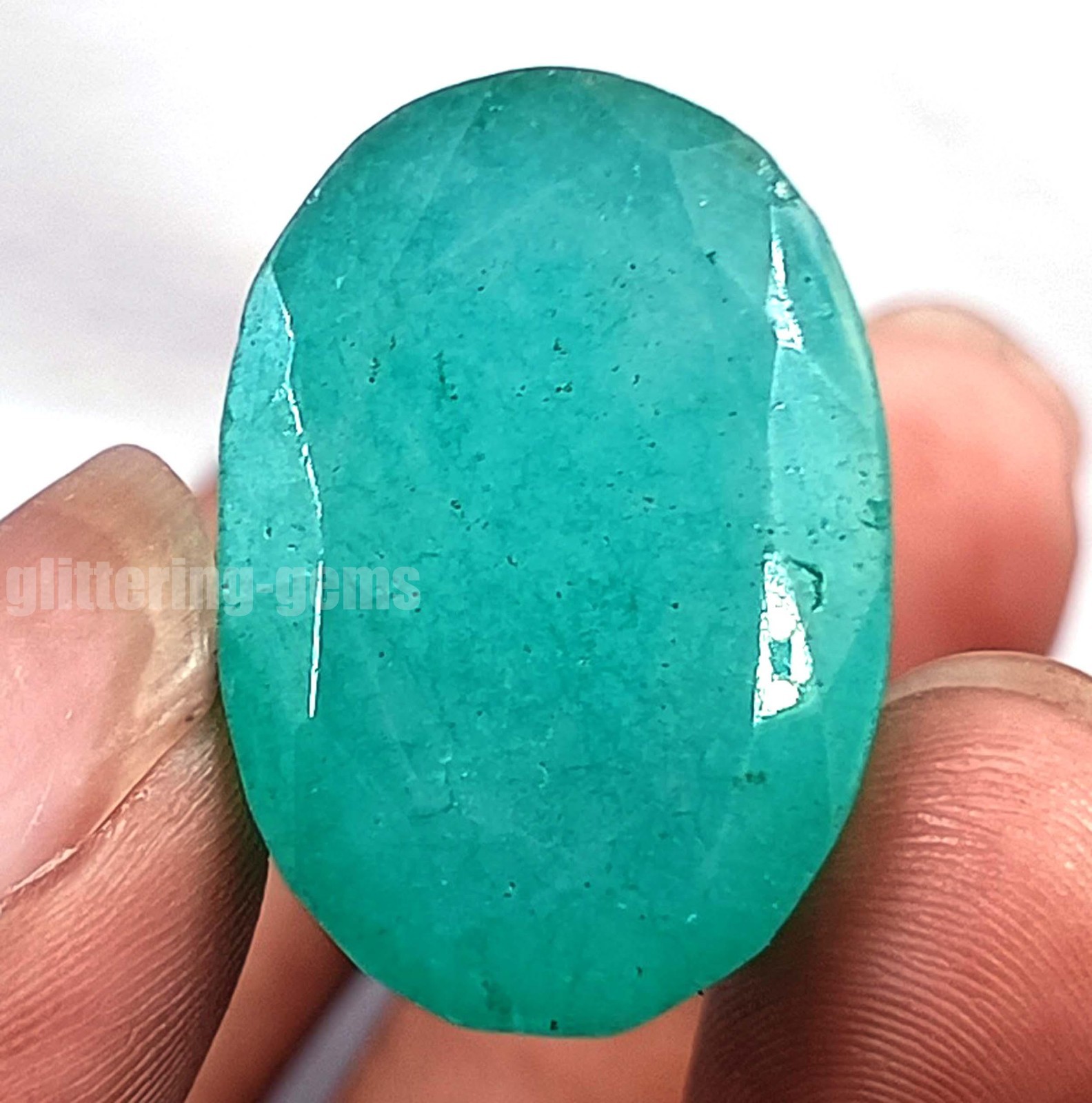 IGL Certified 51.70 Carat Natural Green Emerald Oval Shape Loose Gemstone 5DNE