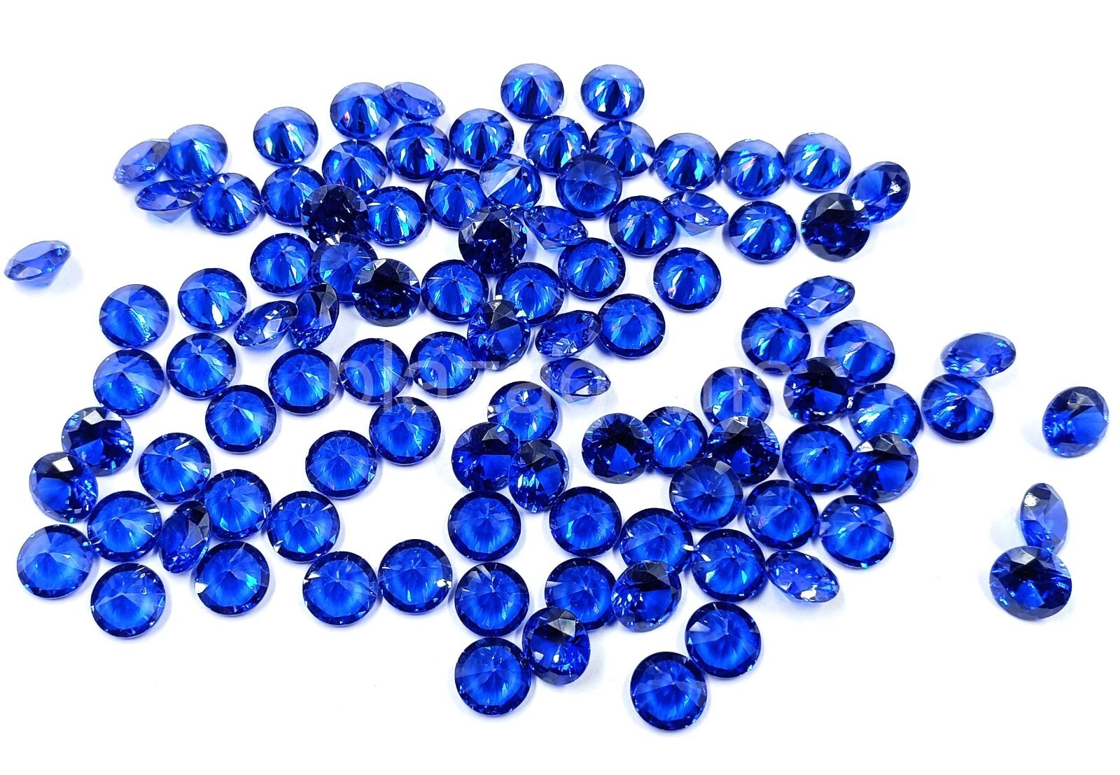 Round Shape Natural Blue Sapphire 5Pcs 10 x10 mm Size Certified Loose Gems 25N