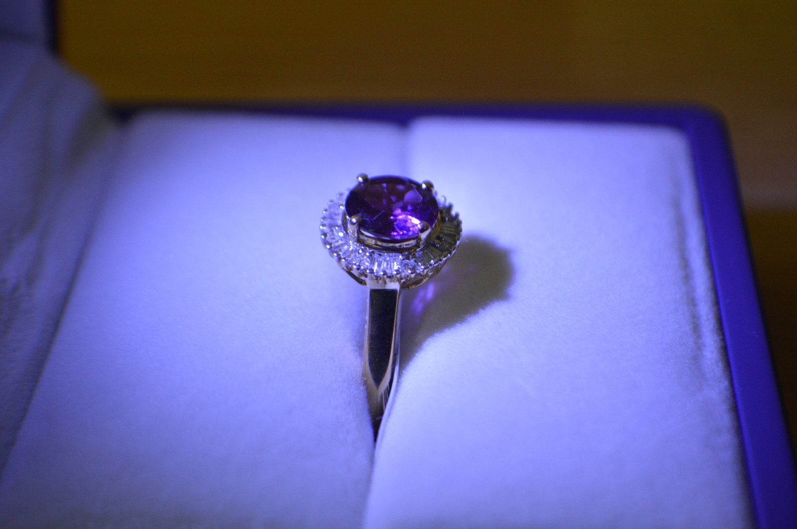 1.63ct Premium Ember Garnet / Diamond Ring 10K Yellow Gold Size 8 AGI Certified