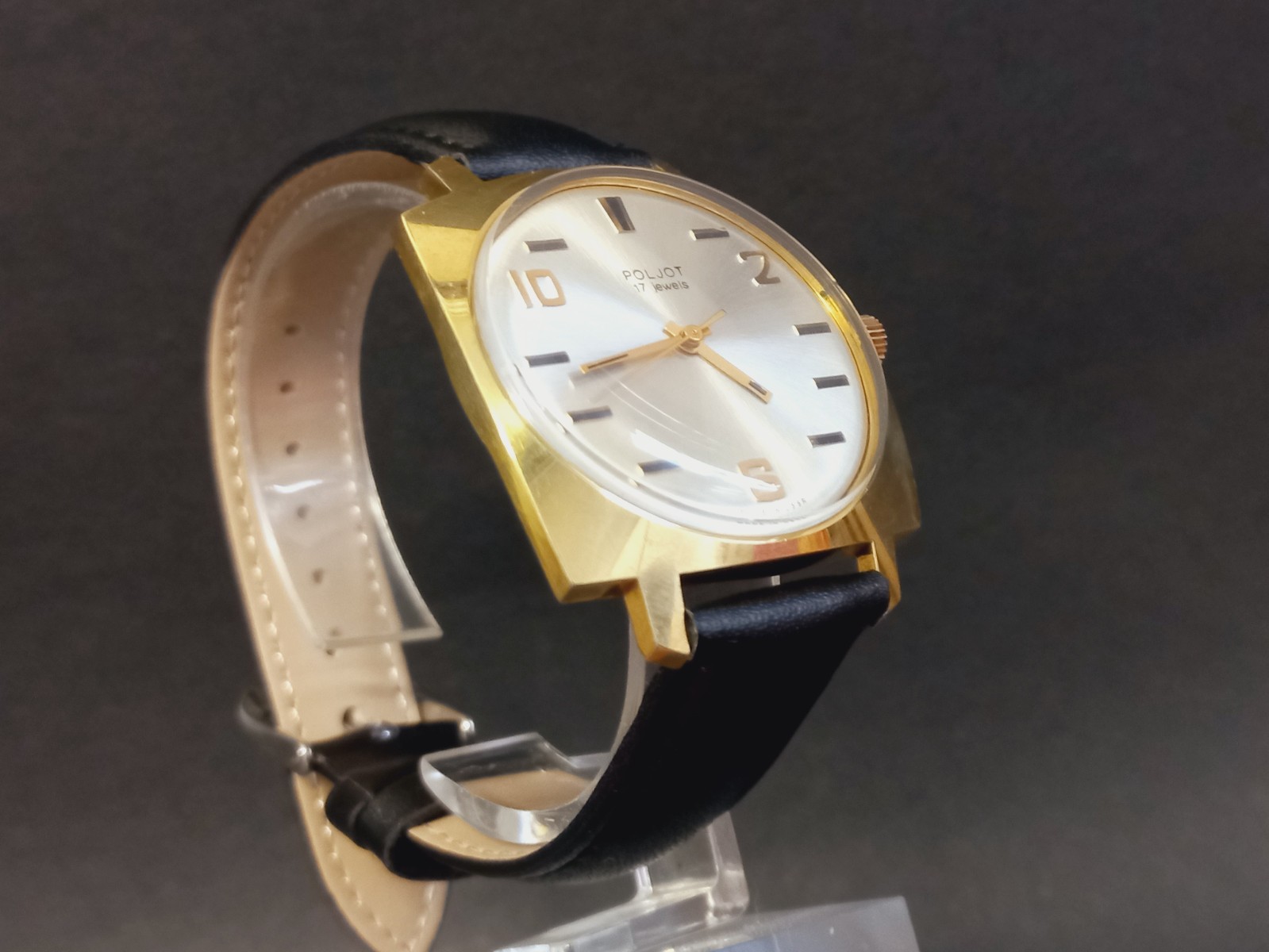 Soviet Vintage Watch Raketa, Rare Mechanical Gilded Watch USSR