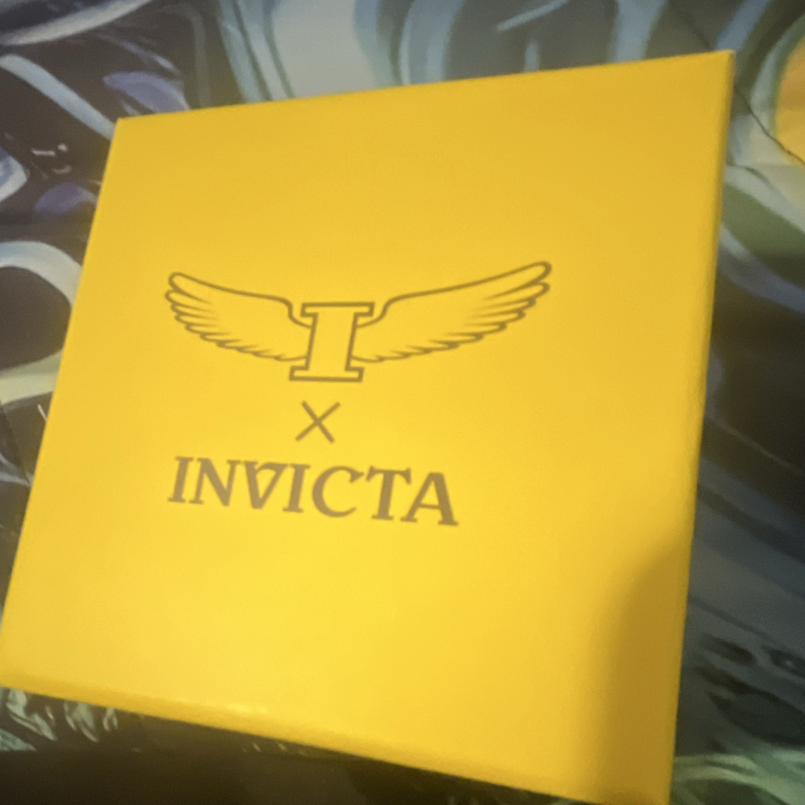 Invicta Men’s Quartz Watch Black Dial Gold Tone SS Bracelet 44mm 100m Box