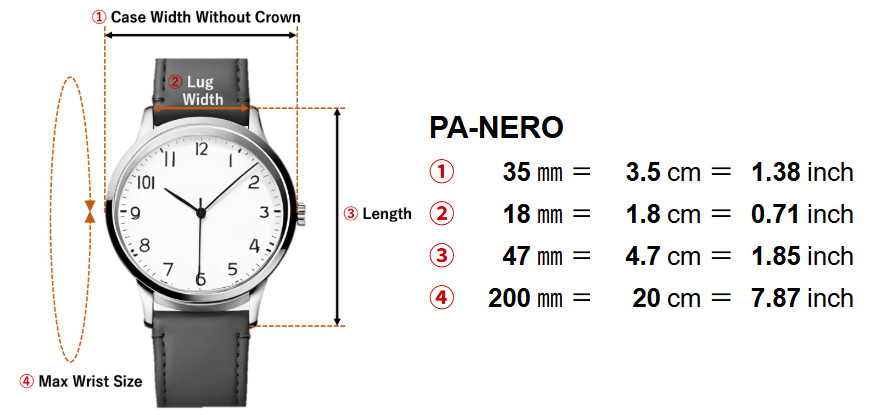 Vintage [EXC+5] PA-NERO PC11-M001 Silver Dual Time 35mm Quartz Men’s Watch
