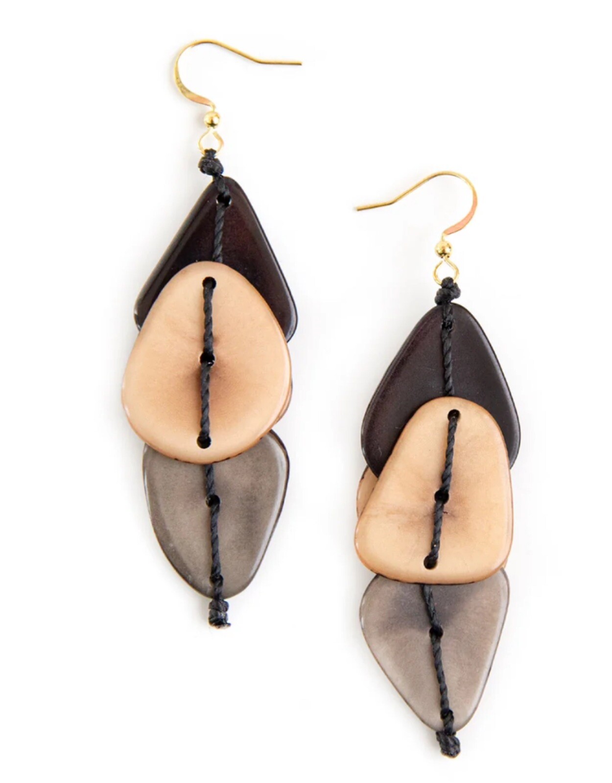 Fair Trade Tagua Nut Organic Earrings Jewelry (Sustainable & Eco-Friendly)